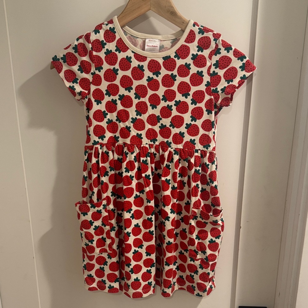 Hanna Andersson Red Strawberry Print Dress